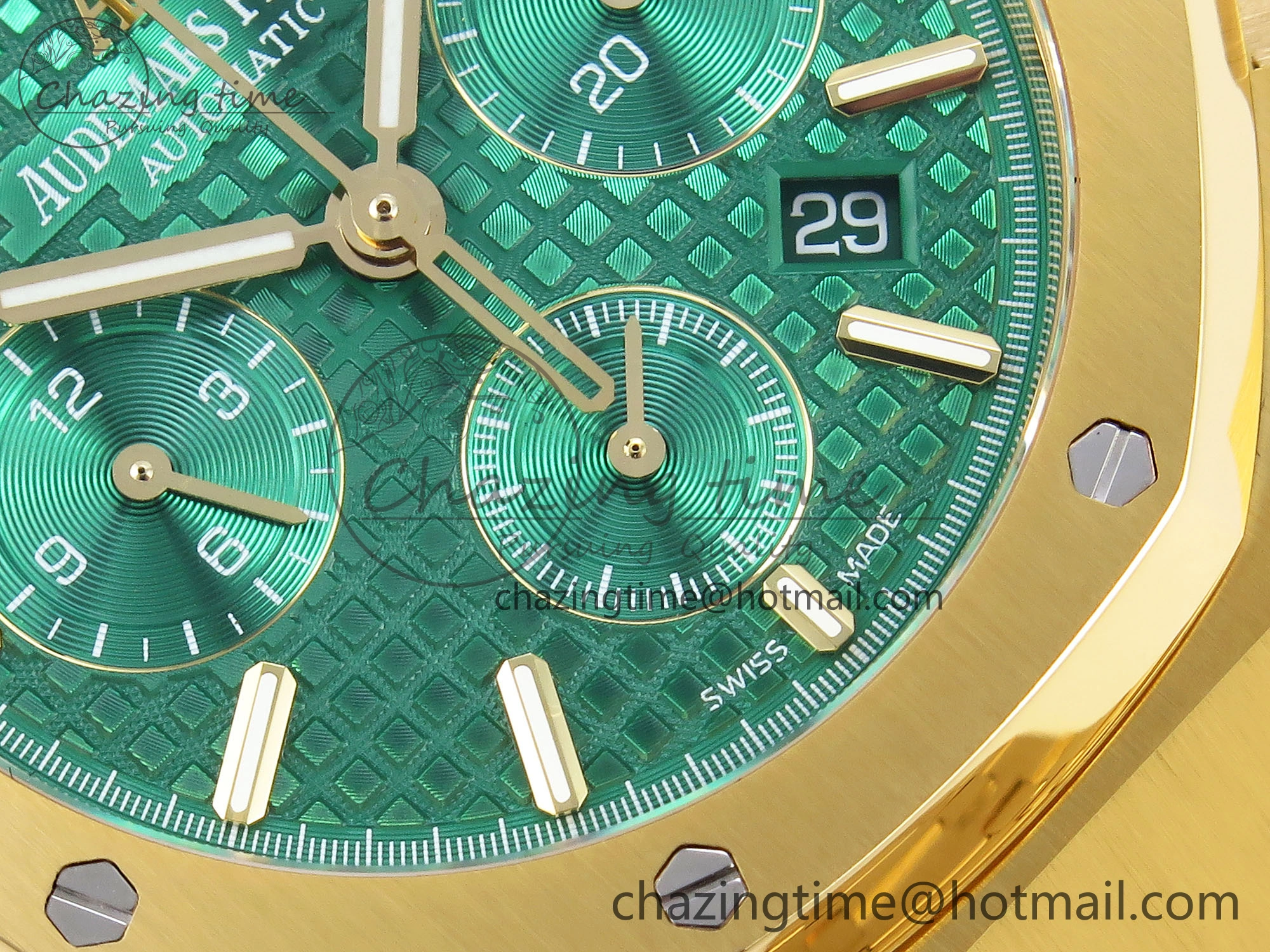 Royal Oak Chrono 26331ST YG IPF 1:1 Best Edition Green Dial on YG Bracelet A7750