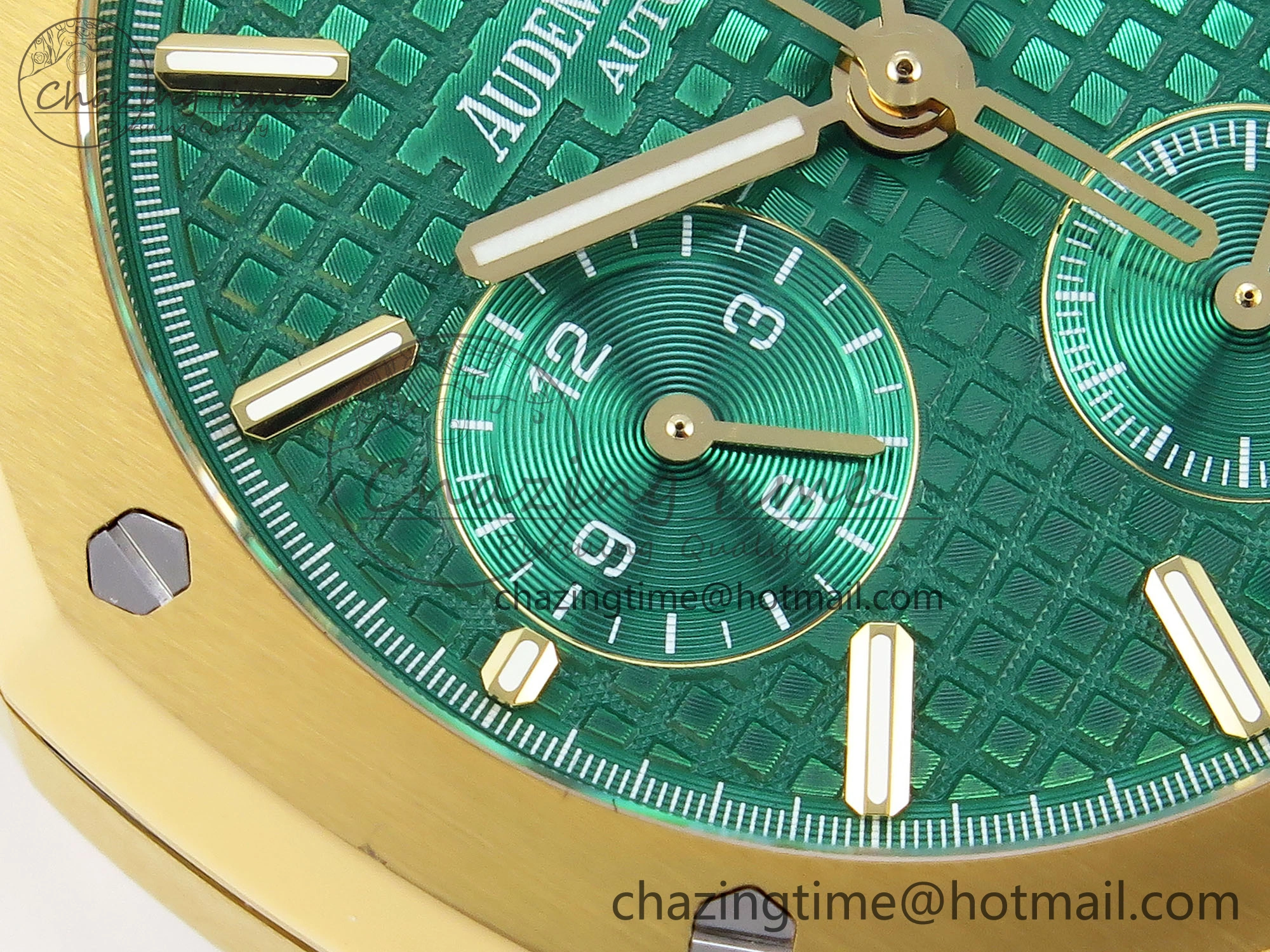 Royal Oak Chrono 26331ST YG IPF 1:1 Best Edition Green Dial on YG Bracelet A7750