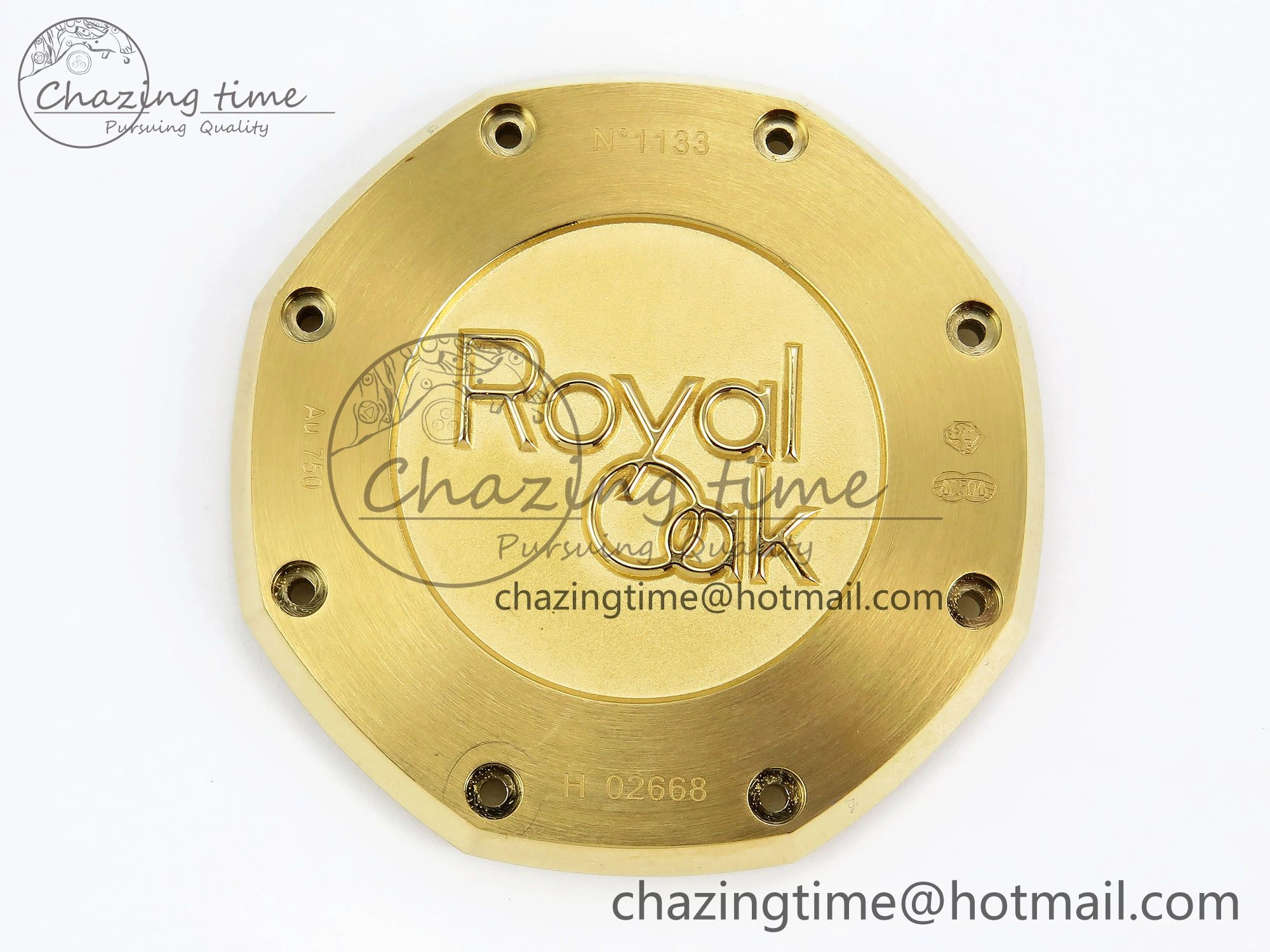 Royal Oak Chronograph 26240 BF 1:1 Best Edition Black YG Dial on YG Bracelet A7750
