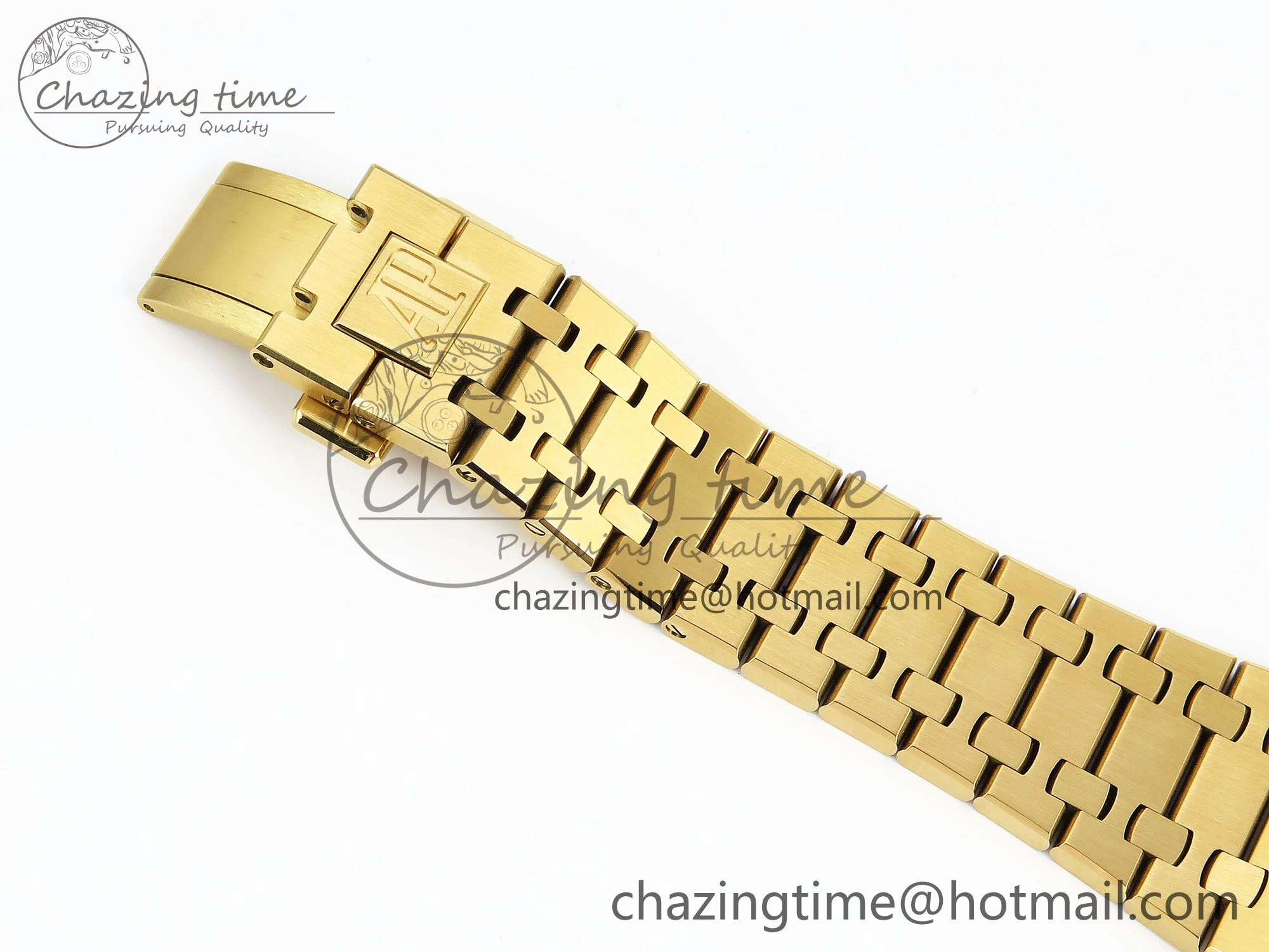 Royal Oak Chronograph 26240 BF 1:1 Best Edition Black YG Dial on YG Bracelet A7750