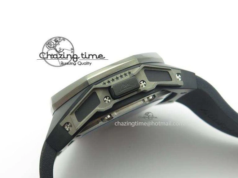 Royal Oak Concept Chrono PVD Black Skeleton Dial On Black Rubber Strap Jap Quartz