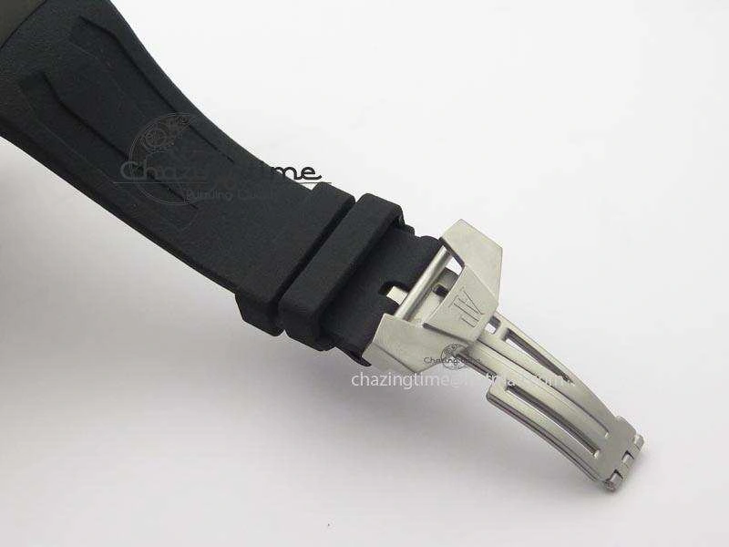 Royal Oak Concept Chrono PVD Black Skeleton Dial On Black Rubber Strap Jap Quartz