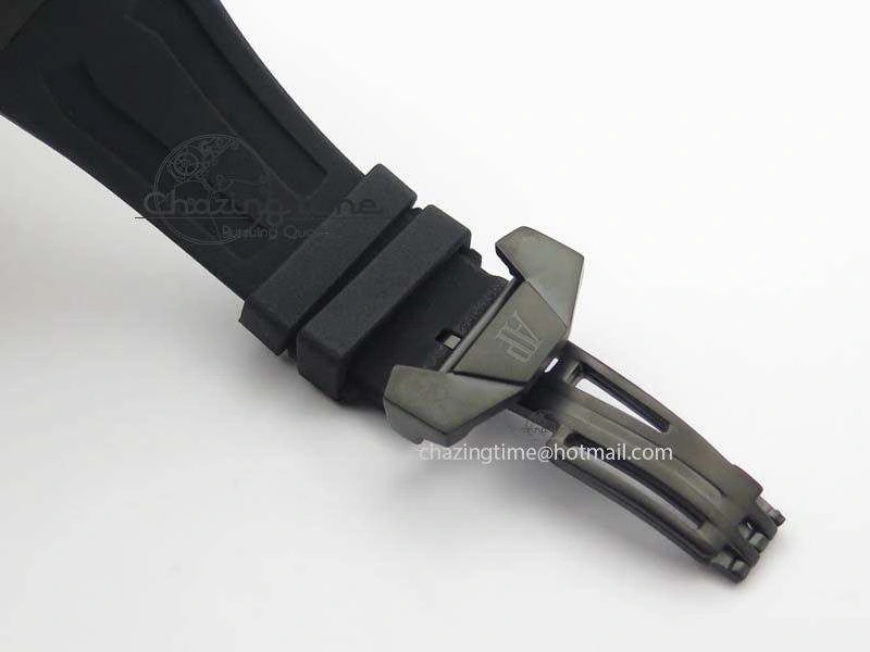 Royal Oak Concept PVD Black Black Dial On Black Rubber Strap Jap Quartz