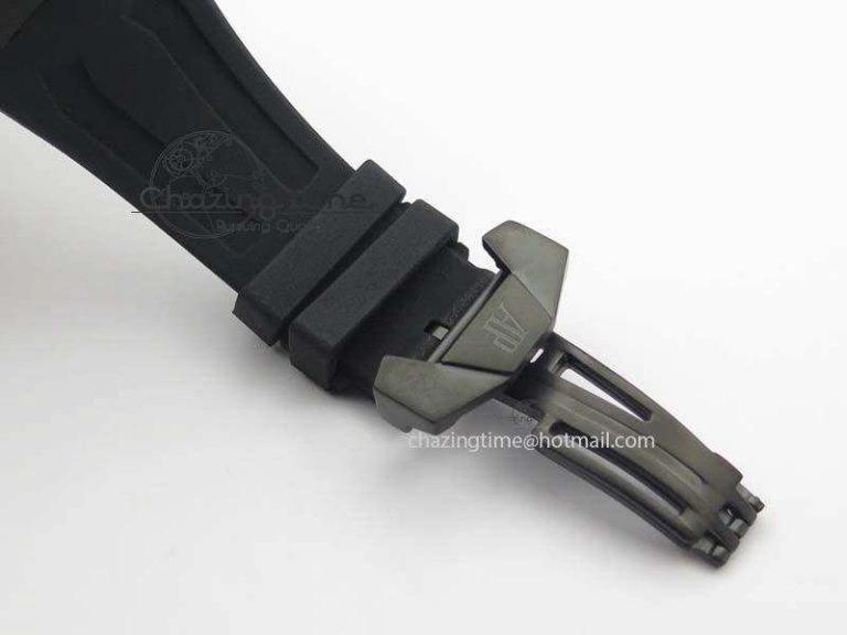 Royal Oak Concept PVD Black Silver Dial On Black Rubber Strap Jap Quartz