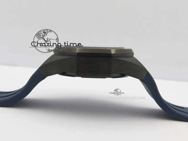 Royal Oak Concept PVD Blue Blue Dial On Blue Rubber Strap Jap Quartz