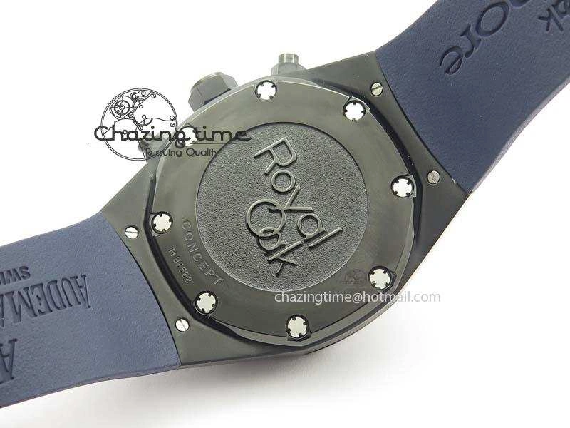 Royal Oak Concept PVD Blue Blue Dial On Blue Rubber Strap Jap Quartz