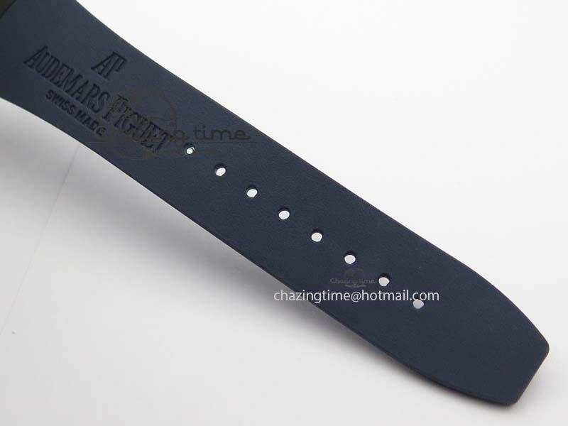 Royal Oak Concept PVD Blue Blue Dial On Blue Rubber Strap Jap Quartz