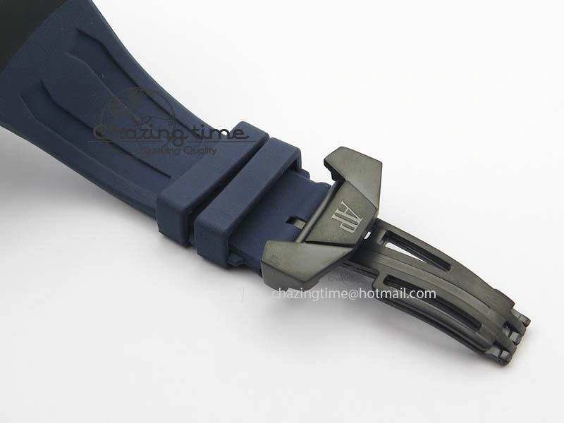 Royal Oak Concept PVD Blue Blue Dial On Blue Rubber Strap Jap Quartz