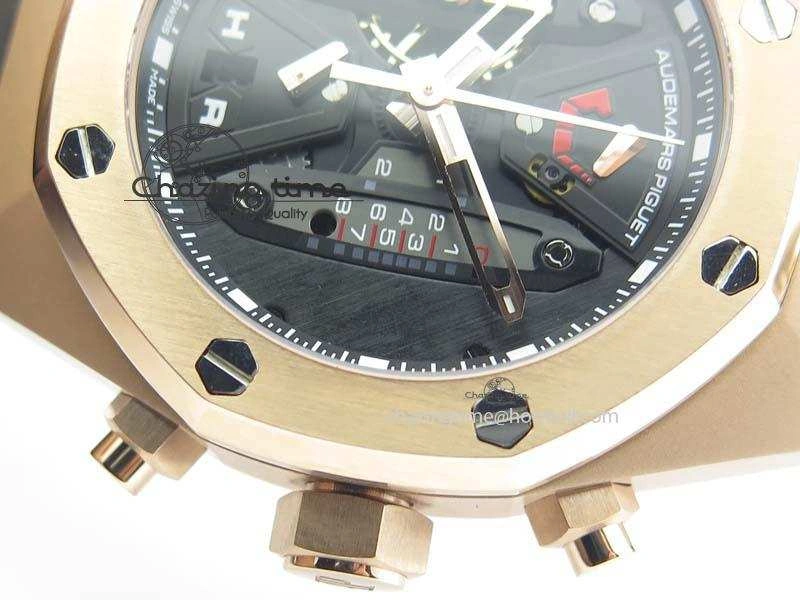 Royal Oak Concept RG Black Black Dial On Black Rubber Strap Jap Quartz