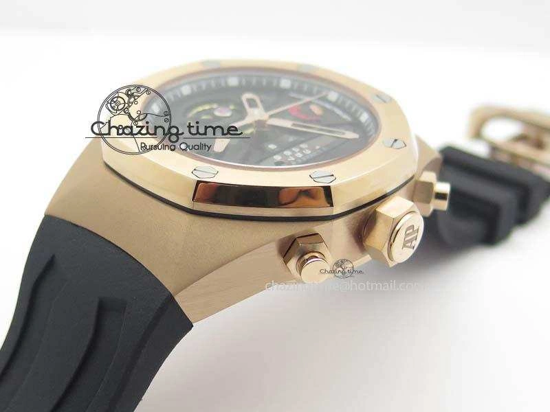 Royal Oak Concept RG Black Black Dial On Black Rubber Strap Jap Quartz