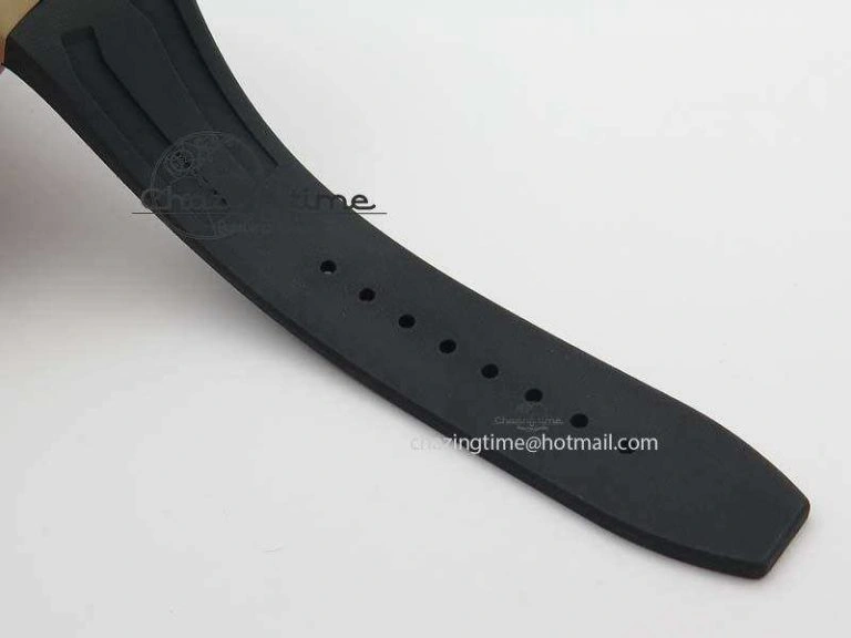 Royal Oak Concept RG Black Silver Dial On Black Rubber Strap Jap Quartz