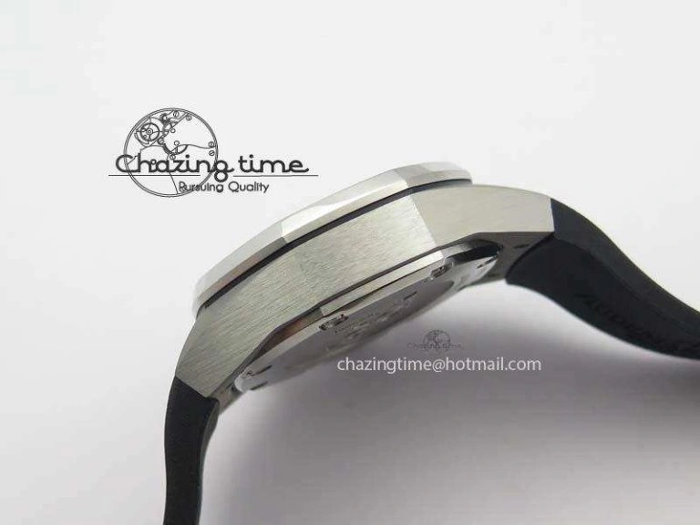 Royal Oak Concept SS Black Dial Black Pushers On Black Rubber Strap Jap Quartz