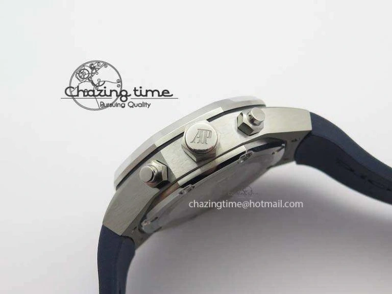 Royal Oak Concept SS Blue Blue Dial On Blue Rubber Strap Jap Quartz