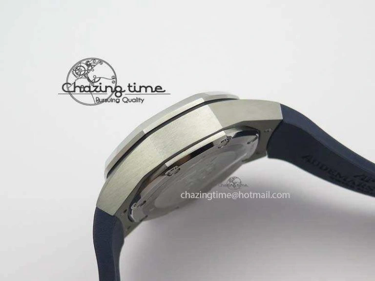 Royal Oak Concept SS Blue Blue Dial On Blue Rubber Strap Jap Quartz