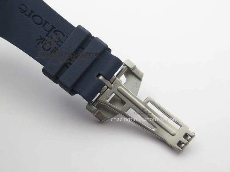 Royal Oak Concept SS Blue Blue Dial On Blue Rubber Strap Jap Quartz