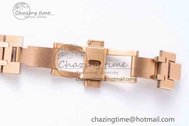 Royal Oak Fake Tourbillon RG ABF Blue Dial on RG Bracelet A23J (Erotic)