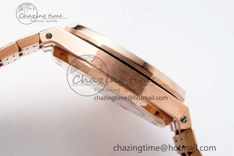 Royal Oak Fake Tourbillon RG ABF White Dial on RG Bracelet A23J (Erotic)
