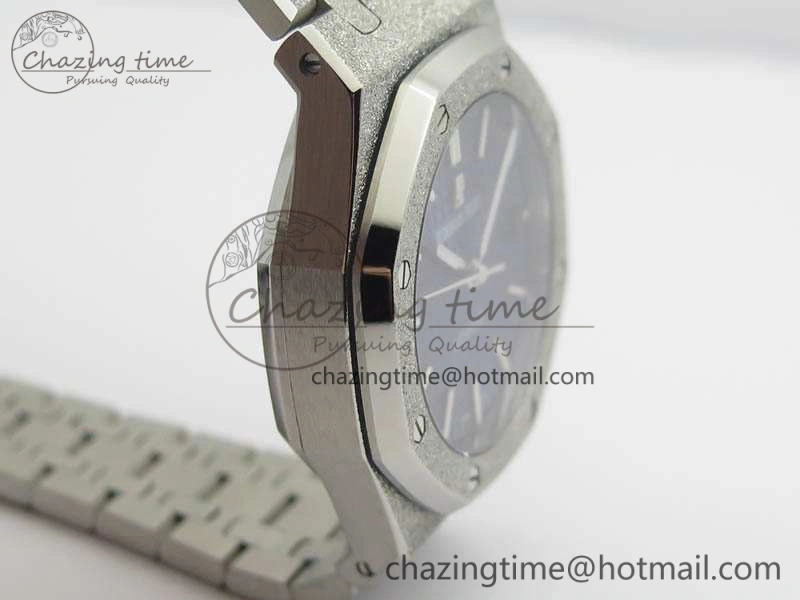Royal Oak Jumbo 15454 Frosted 37mm JHF Best Edition Blue Dial On SS Bracelet A3120