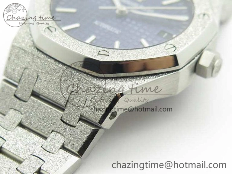 Royal Oak Jumbo 15454 Frosted 37mm JHF Best Edition Blue Dial On SS Bracelet A3120
