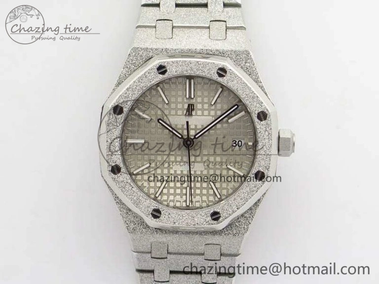 Royal Oak Jumbo 15454 Frosted 37mm JHF Best Edition Gray Dial On SS Bracelet A3120