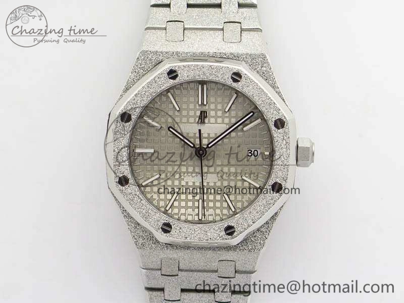 Royal Oak Jumbo 15454 Frosted 37mm JHF Best Edition Gray Dial On SS Bracelet A3120