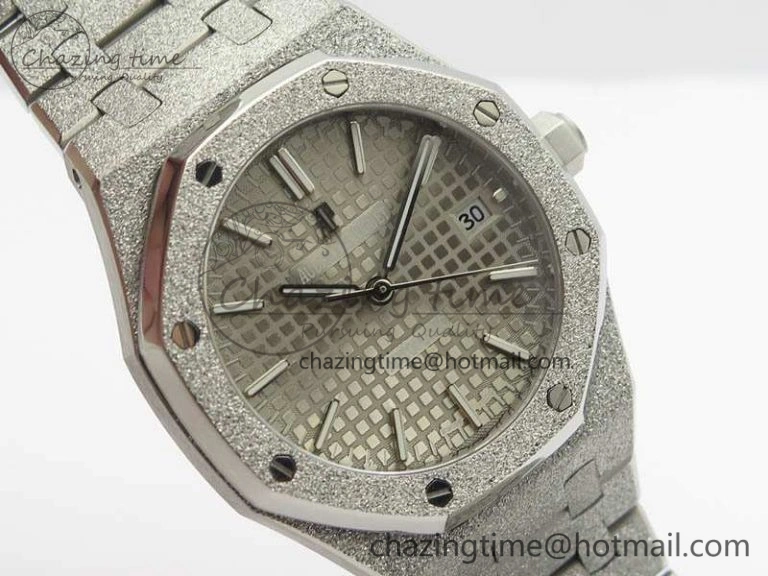 Royal Oak Jumbo 15454 Frosted 37mm JHF Best Edition Gray Dial On SS Bracelet A3120