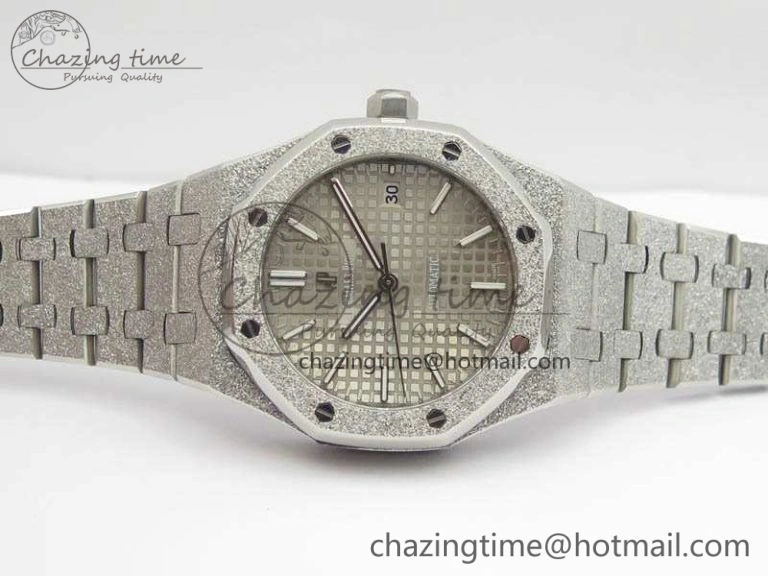 Royal Oak Jumbo 15454 Frosted 37mm JHF Best Edition Gray Dial On SS Bracelet A3120