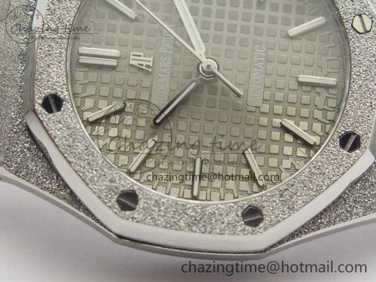 Royal Oak Jumbo 15454 Frosted 37mm JHF Best Edition Gray Dial On SS Bracelet A3120
