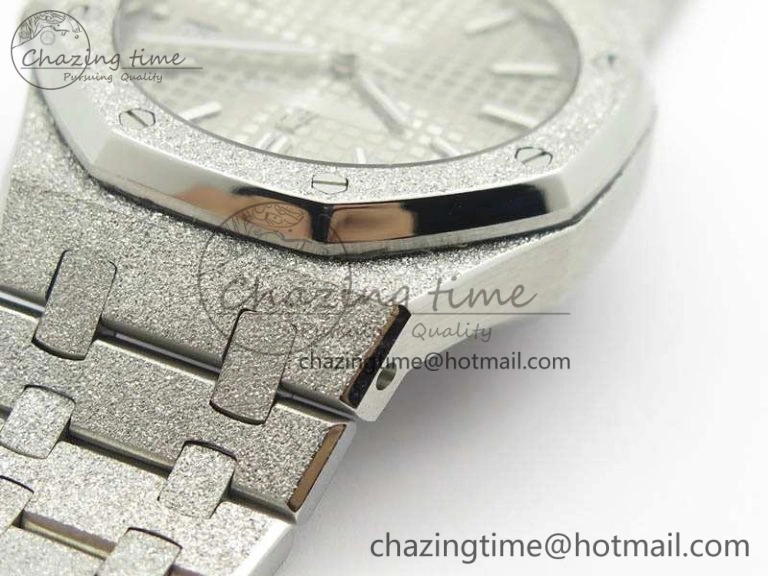 Royal Oak Jumbo 15454 Frosted 37mm JHF Best Edition Gray Dial On SS Bracelet A3120
