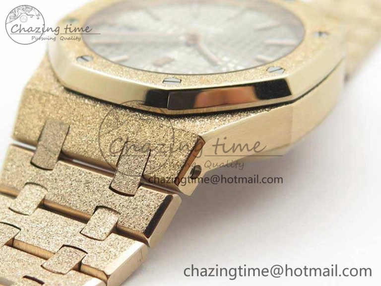 Royal Oak Jumbo 15454 RG Frosted 37mm JHF Best Edition Gray Dial On RG Bracelet A3120