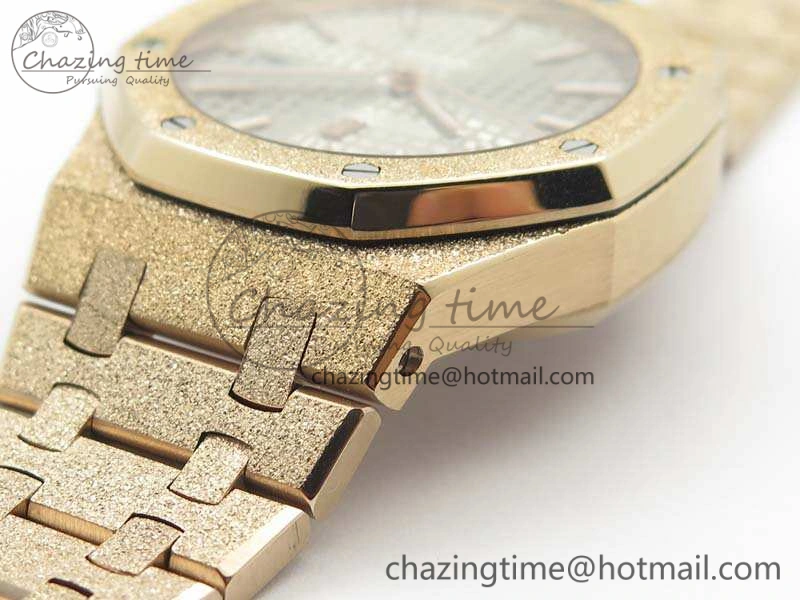 Royal Oak Jumbo 15454 RG Frosted 37mm JHF Best Edition Gray Dial On RG Bracelet A3120