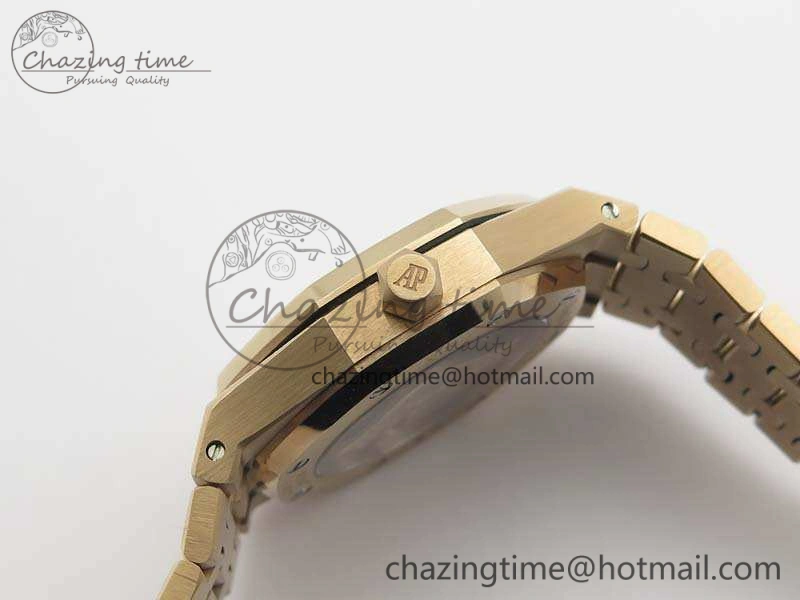 Royal Oak Jumbo 15454 RG Frosted 37mm JHF Best Edition Gray Dial On RG Bracelet A3120
