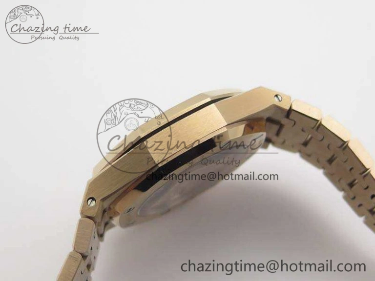 Royal Oak Jumbo 15454 RG Frosted 37mm JHF Best Edition Gray Dial On RG Bracelet A3120