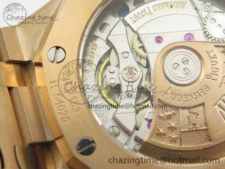 Royal Oak Jumbo 15454 RG Frosted 37mm JHF Best Edition Gray Dial On RG Bracelet A3120
