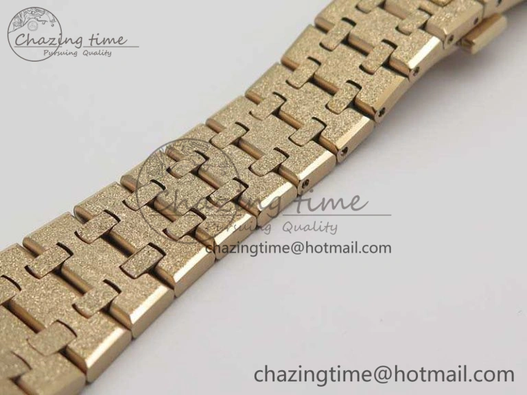 Royal Oak Jumbo 15454 RG Frosted 37mm JHF Best Edition Gray Dial On RG Bracelet A3120