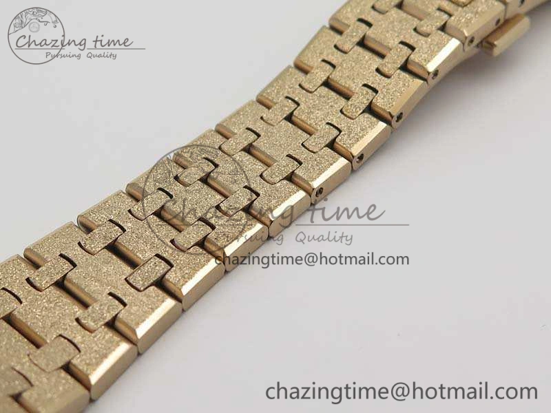 Royal Oak Jumbo 15454 RG Frosted 37mm JHF Best Edition Gray Dial On RG Bracelet A3120