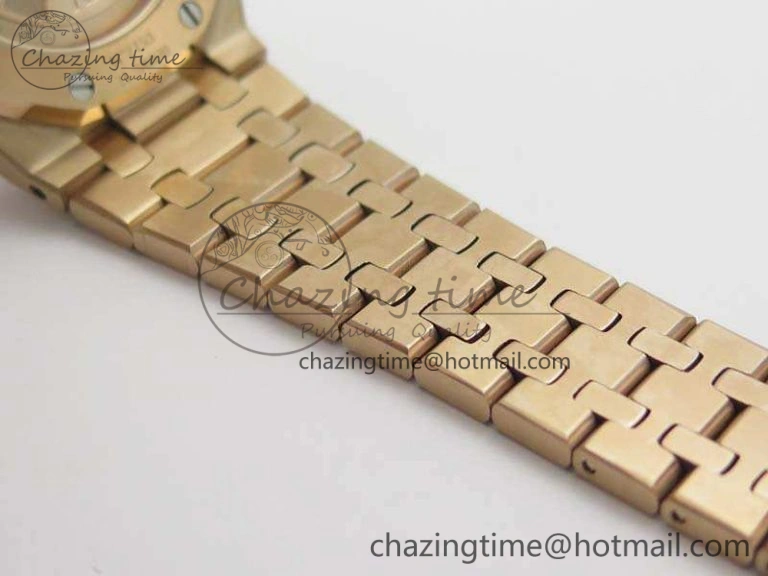 Royal Oak Jumbo 15454 RG Frosted 37mm JHF Best Edition Gray Dial On RG Bracelet A3120