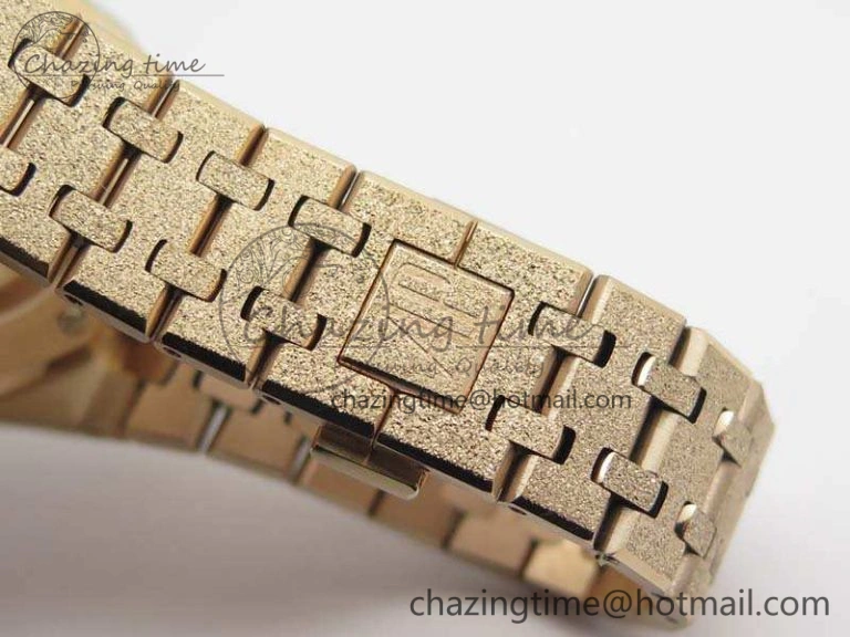 Royal Oak Jumbo 15454 RG Frosted 37mm JHF Best Edition Gray Dial On RG Bracelet A3120