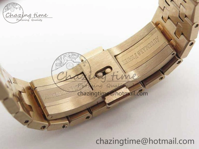 Royal Oak Jumbo 15454 RG Frosted 37mm JHF Best Edition Gray Dial On RG Bracelet A3120