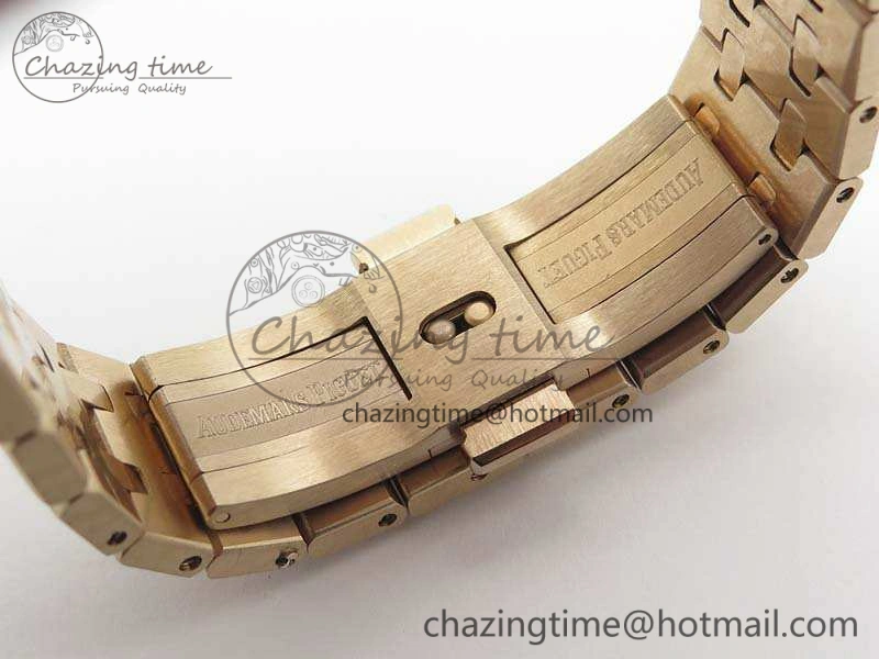 Royal Oak Jumbo 15454 RG Frosted 37mm JHF Best Edition Gray Dial On RG Bracelet A3120