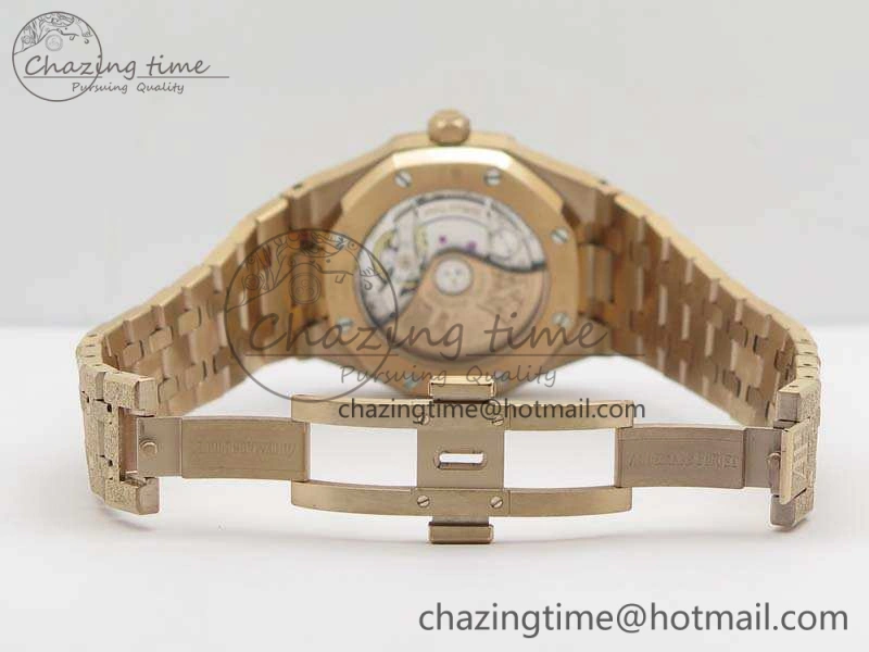 Royal Oak Jumbo 15454 RG Frosted 37mm JHF Best Edition Gray Dial On RG Bracelet A3120