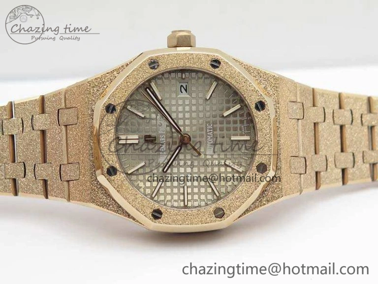 Royal Oak Jumbo 15454 RG Frosted 37mm JHF Best Edition Gray Dial On RG Bracelet A3120