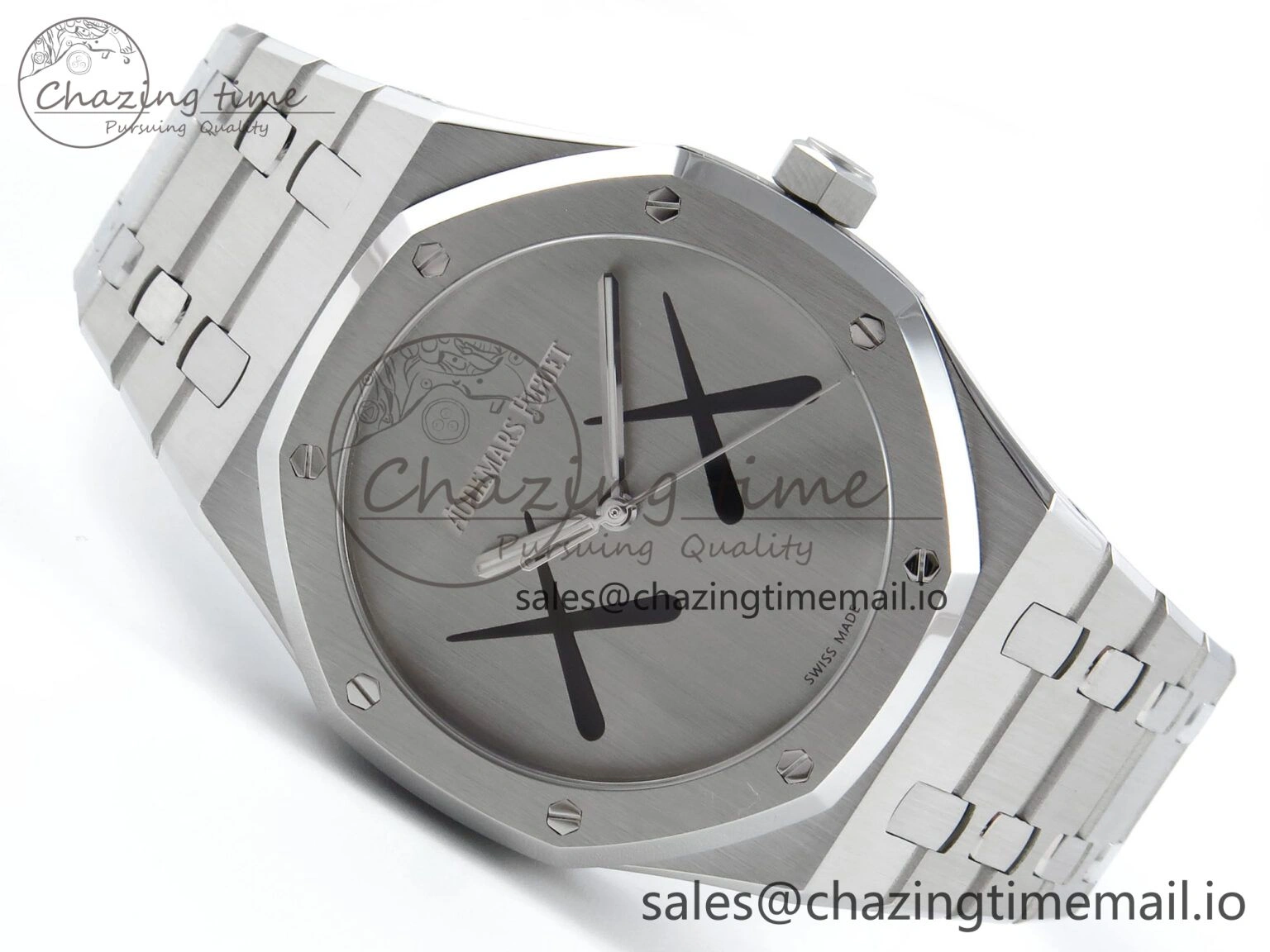 Royal Oak KAWS SS APSF 1:1 Best Edition XX Dial on SS Bracelet SA4302 Super Clone