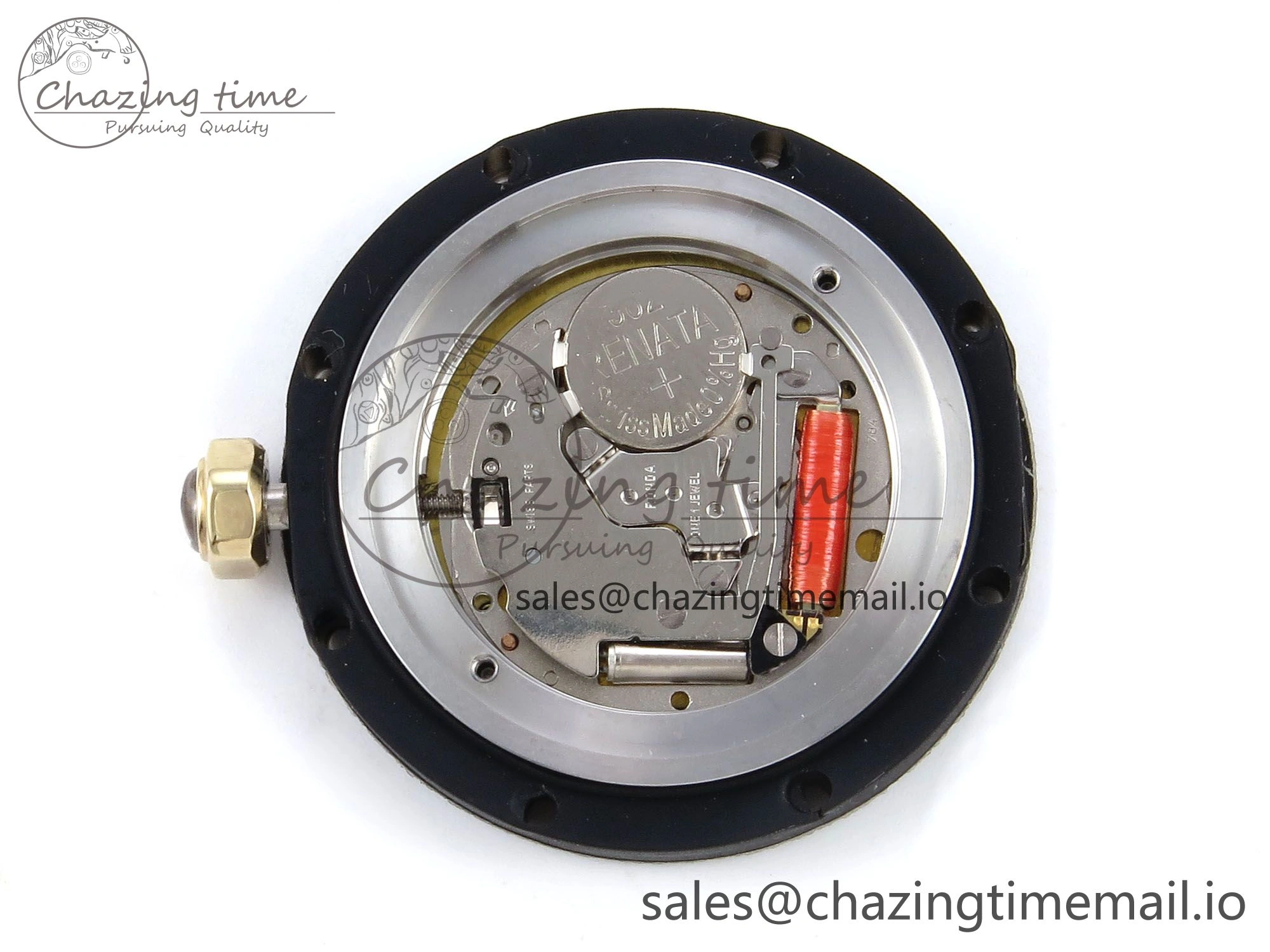 Royal Oak Ladies 33mm YG DRF Best Edition MOP Dial Diamonds Bezel on White Rubber Strap ETA Quartz