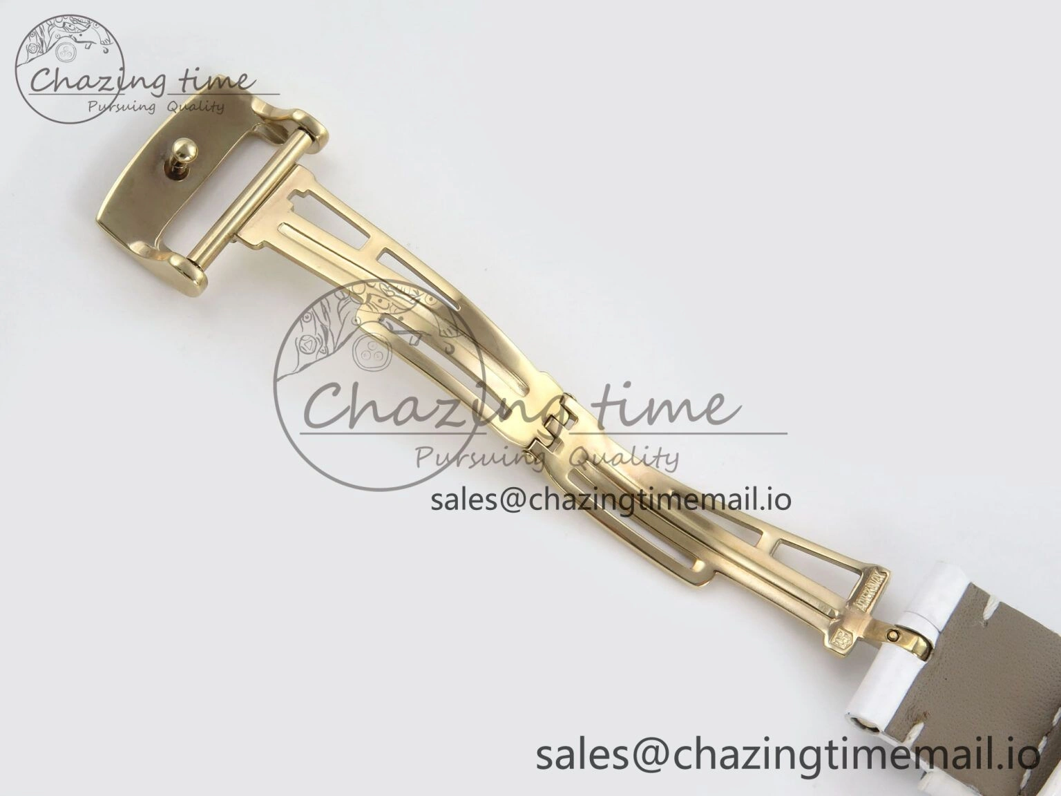 Royal Oak Ladies 33mm YG DRF Best Edition MOP Dial Diamonds Bezel on White Rubber Strap ETA Quartz