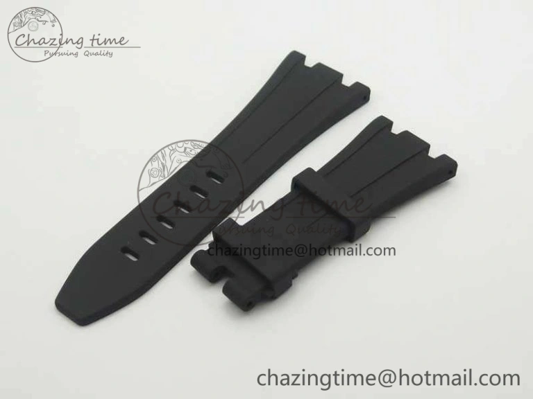 Royal Oak Offshore 2014 Black Theme JF On Black Leather Strap A3126 V2 w Cyclops And DW Mod (Free Rubber Strap)