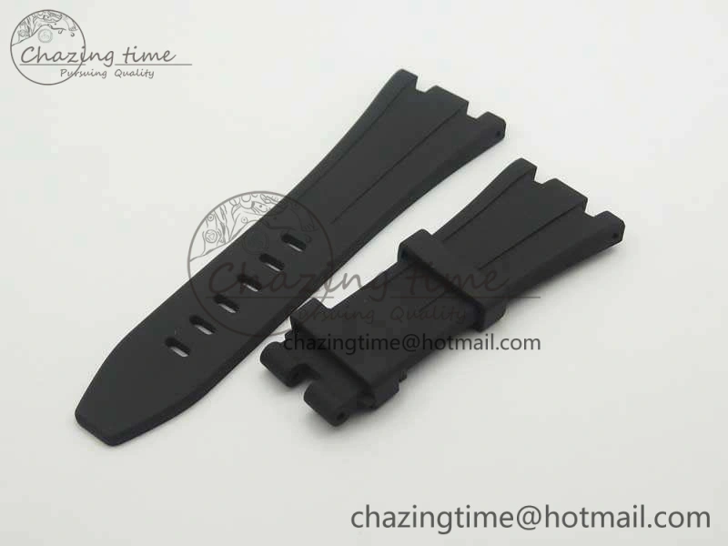 Royal Oak Offshore 2014 Black Theme JF On Black Leather Strap A3126 V2 w Cyclops And DW Mod (Free Rubber Strap)