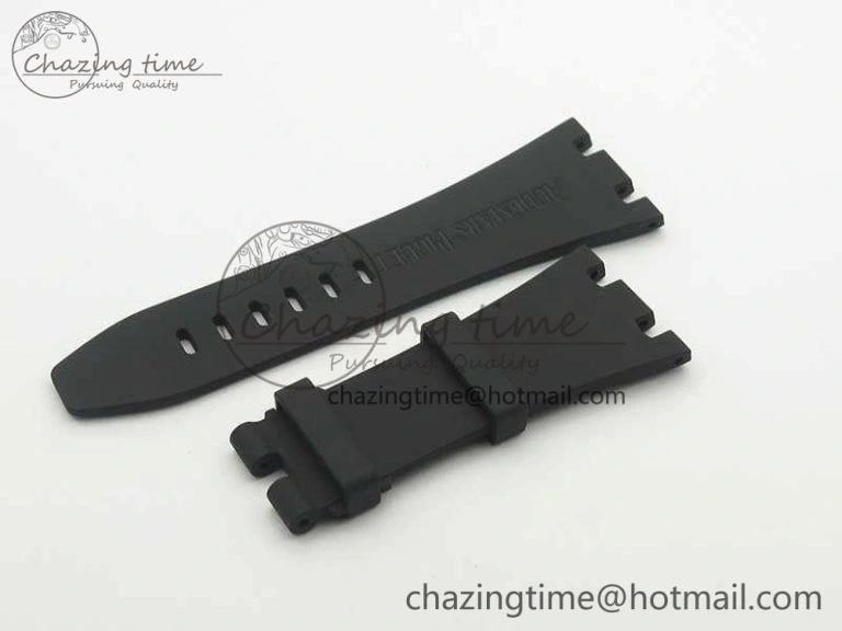 Royal Oak Offshore 2014 Black Theme JF On Black Leather Strap A3126 V2 w Cyclops And DW Mod (Free Rubber Strap)