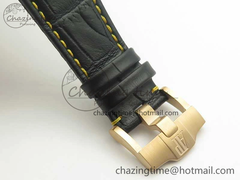 Royal Oak Offshore 2014 Gold Theme JF 1:1 Best Edition On Leather Strap A3126 (Free Rubber Strap) V2