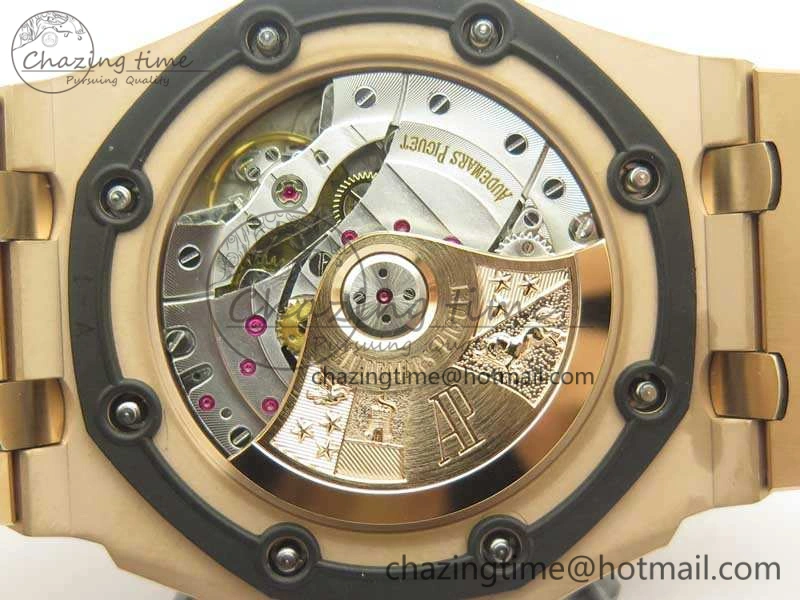 Royal Oak Offshore 2014 Gold Theme JF 1:1 Best Edition On RG Bracelet A3126 V2